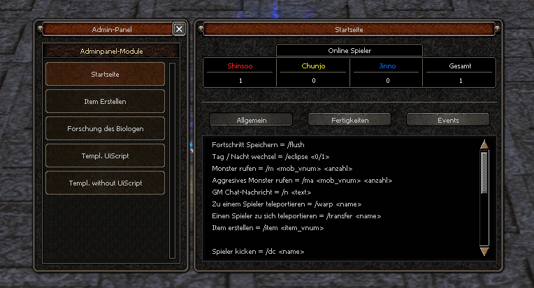Modular Admin Panel